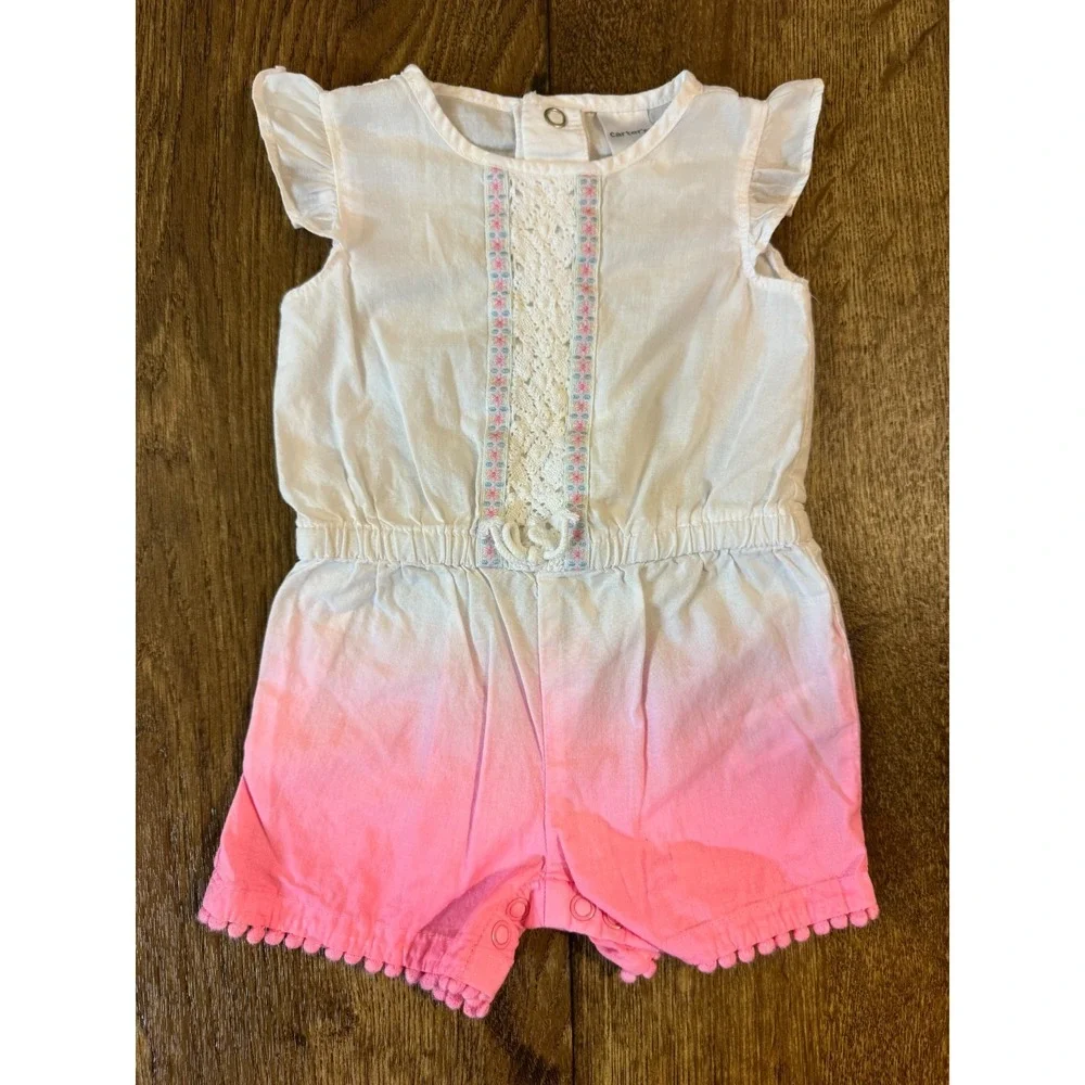 Carters Baby‎ Girl Clothes Lot 3 Months Rompers Outfits Summer Shorts 1 Pieces